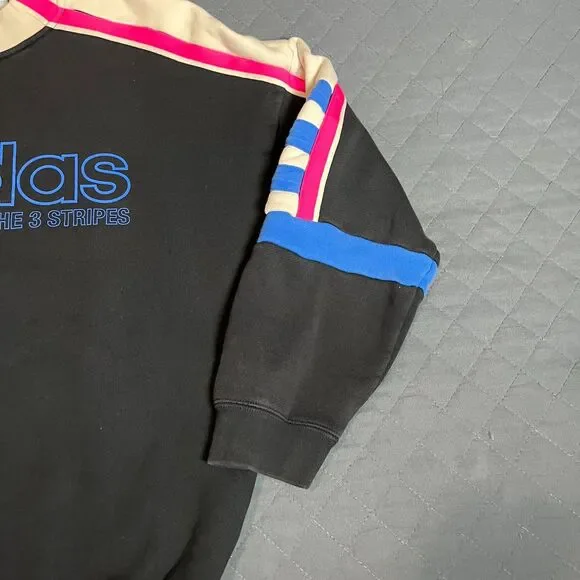 Adidas Originals Racing Legacy Firebird Sweater Black Pink 3-Stripe Women M - Picture 6 of 9